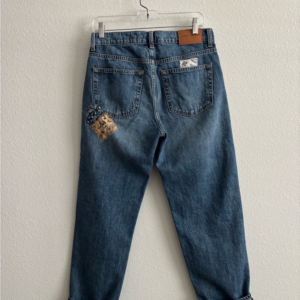 Lucky Brand Patchwork Blue Denim Jeans - Picture 4 of 8